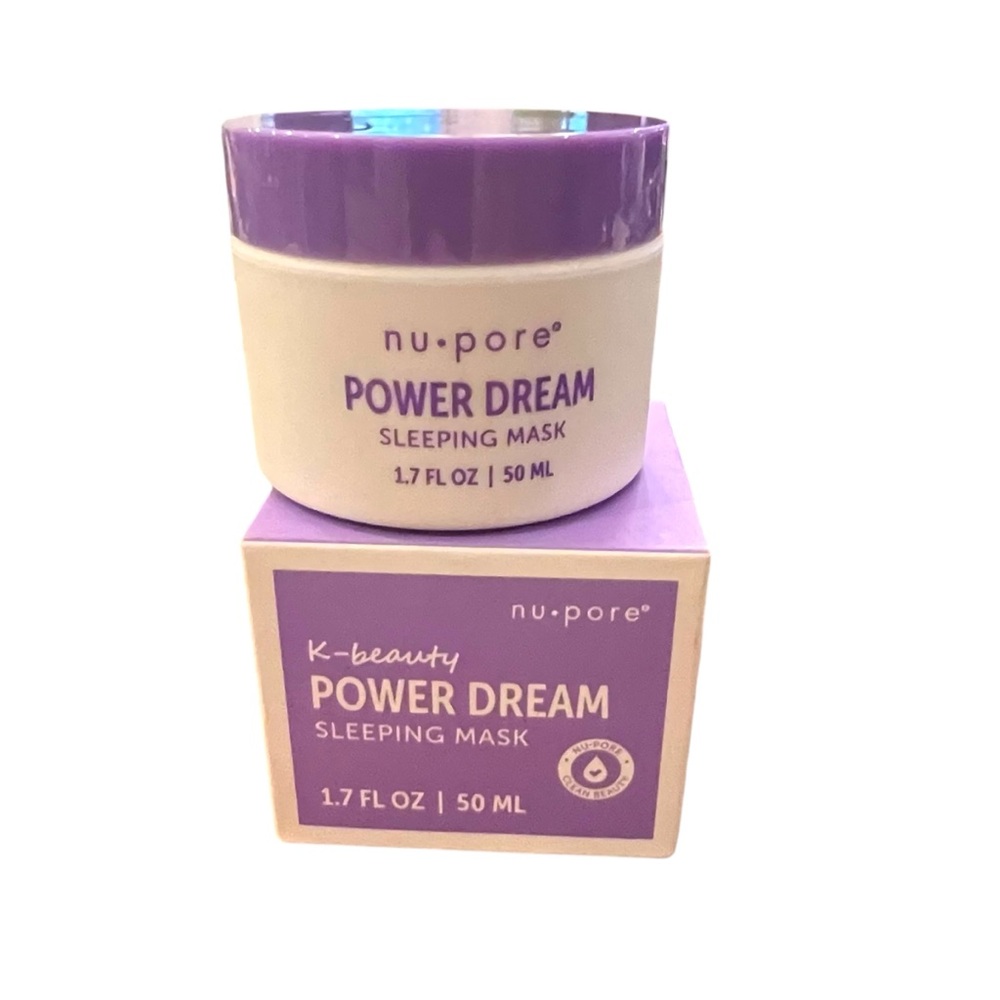 Nu Pore Power Dream Sleeping Mask 1.7 oz K-Beauty Cruelty Free Overnight Gel